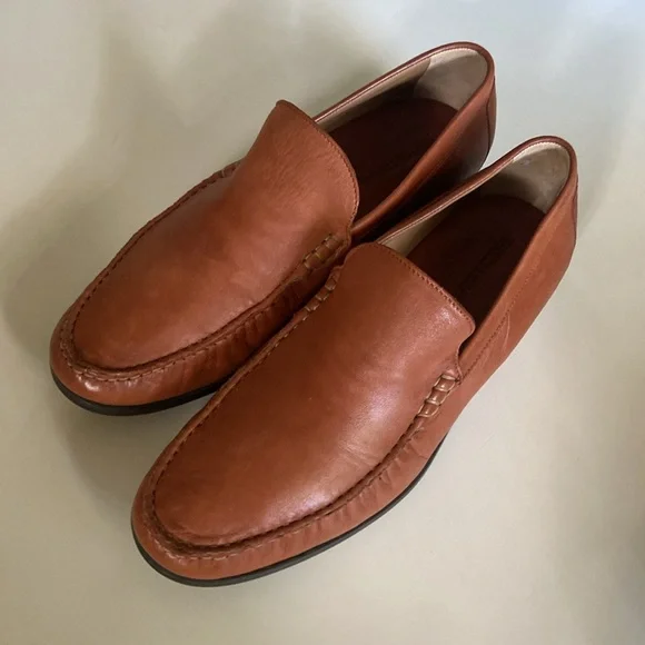 Cresswell Venetian Johnston & Murphy Sheepskin Loafers Men’s Size 10 - Picture 5 of 6